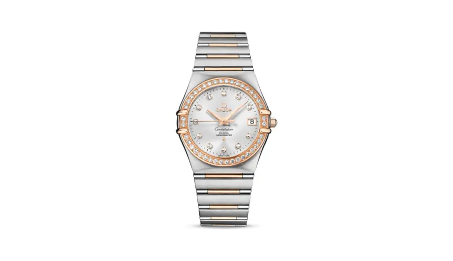 Omega Constellation Co-Axial 35.5 Red Gold / Silver / 160 Years
