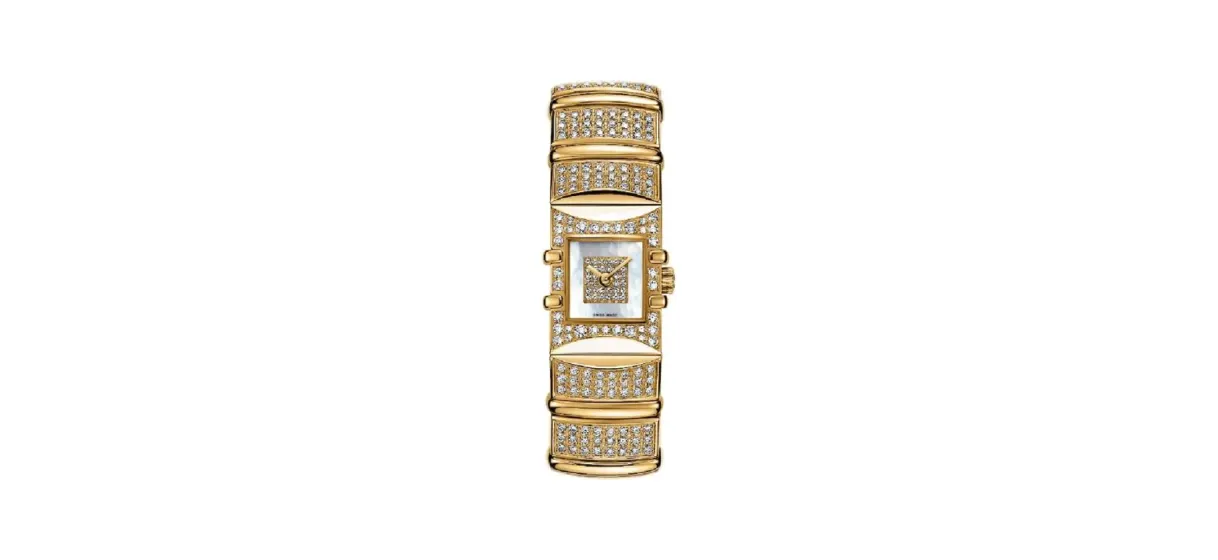Omega Constellation Quadra Quartz Mini 15 Yellow Gold - Diamond / MOP