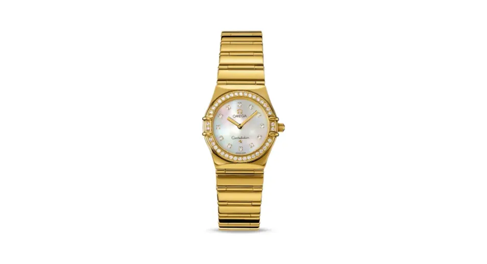 Omega Constellation Quartz 25.5 My Choice Yellow Gold / Diamond / MOP