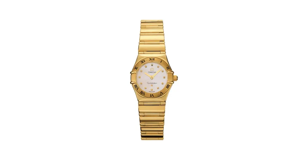 Omega Constellation Quartz 22.5 My Choice Yellow Gold / White