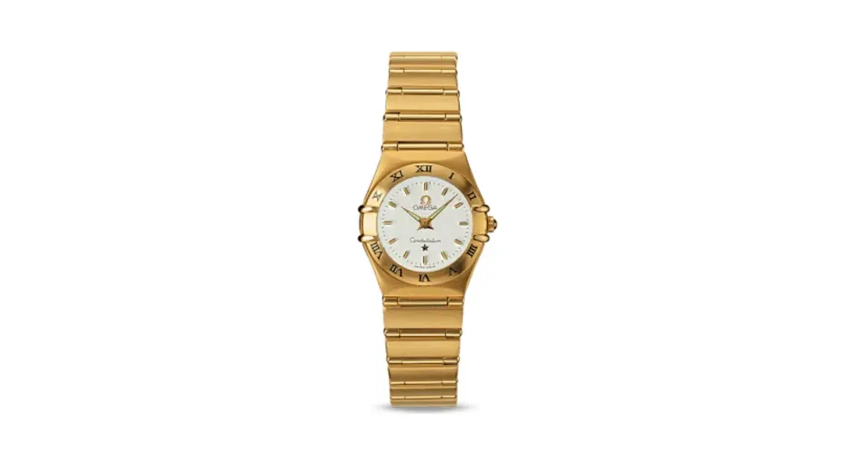 Omega Constellation Quartz 22.5 '95 Yellow Gold / Silver