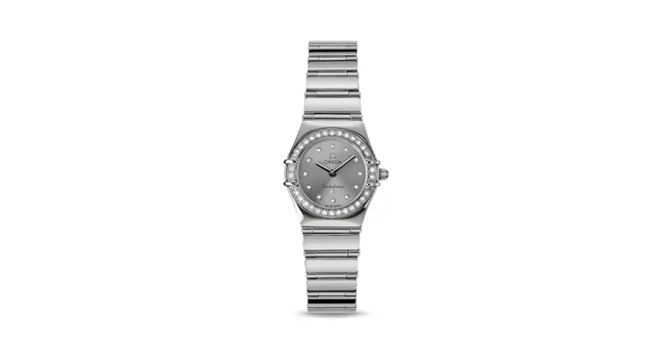 Omega Constellation Quartz 25.5 My Choice White Gold / Diamond / Grey