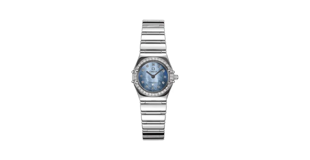 Omega Constellation Quartz 22.5 My Choice White Gold / Diamond / Blue MOP