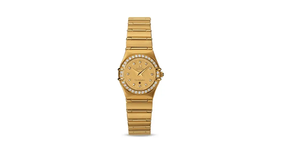 Omega Constellation Quartz 22.5 '95 Yellow Gold / Diamond / Champagne
