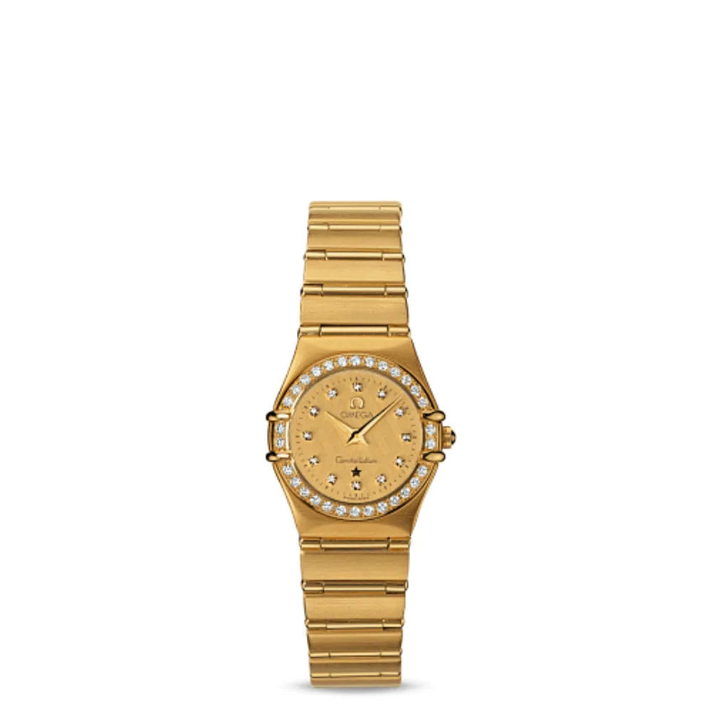 Omega Constellation Quartz 22.5 '95 Yellow Gold / Diamond / Champagne