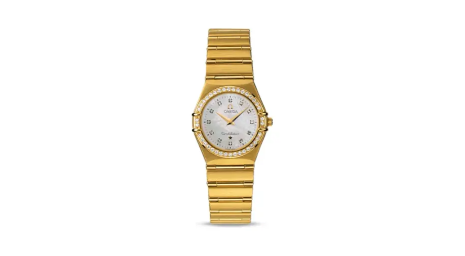 Omega Constellation Quartz 25.5 '95 Yellow Gold / Diamond / MOP
