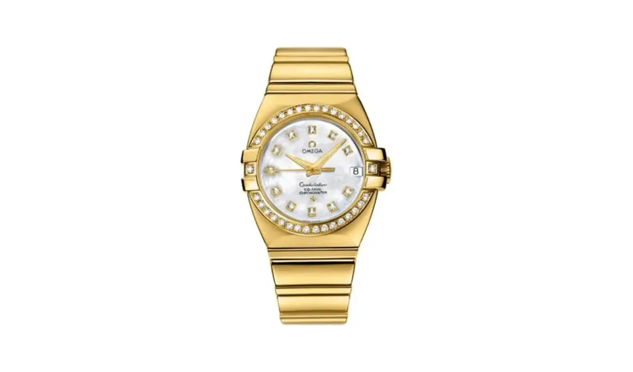 Omega Constellation Co-Axial 31 Double Eagle Yellow Gold - Diamond / MOP