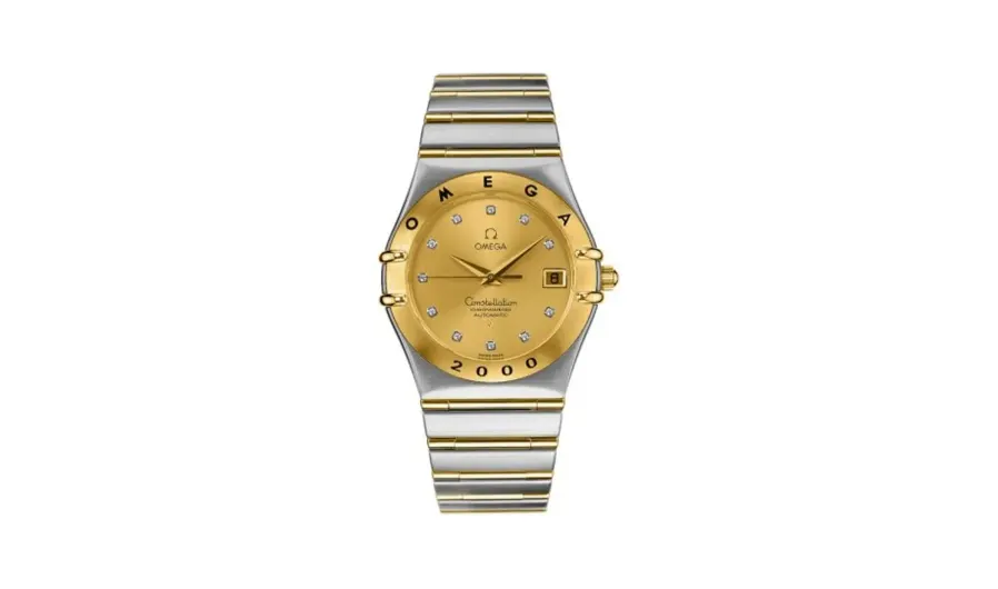 Omega Constellation 35.5 Automatic Chronometer Stainless Steel / Yellow Gold / Champagne
