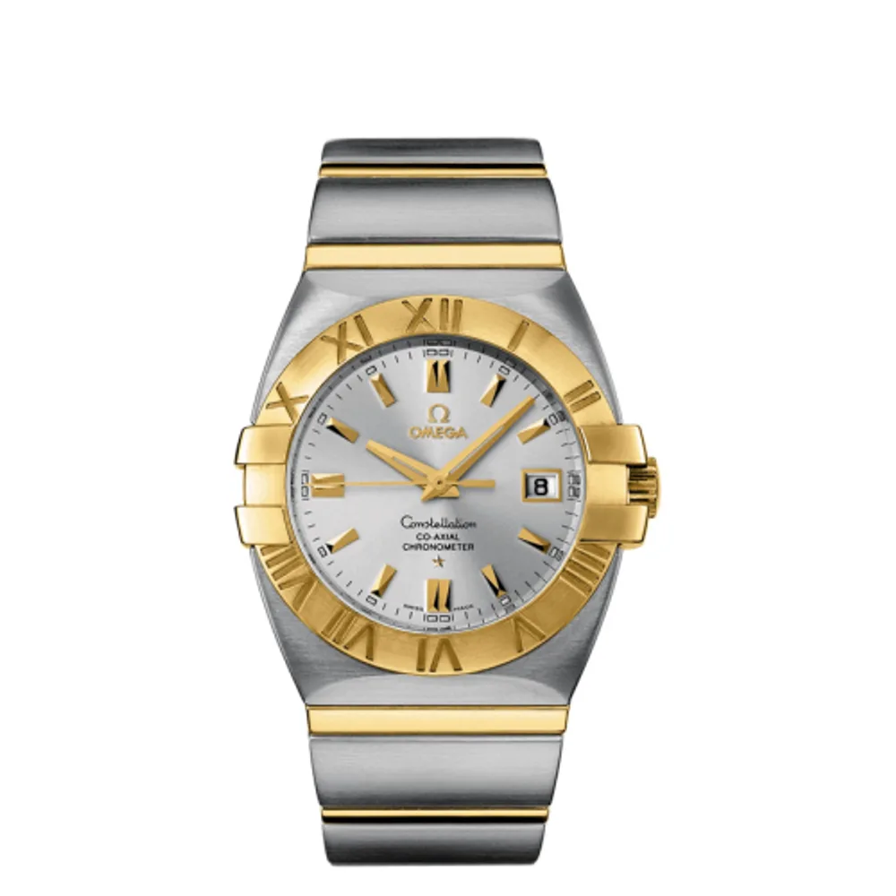 Omega Constellation Co-Axial 38 Double Eagle Stainless Steel / Yellow Gold / Silver