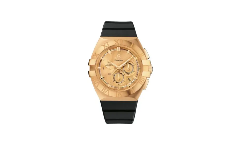 Omega Constellation Co-Axial 41 Chronograph Double Eagle Yellow Gold / Champagne / Beijing 2008