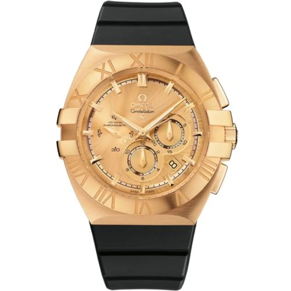 Omega Constellation Co-Axial 41 Chronograph Double Eagle Yellow Gold / Champagne / Beijing 2008
