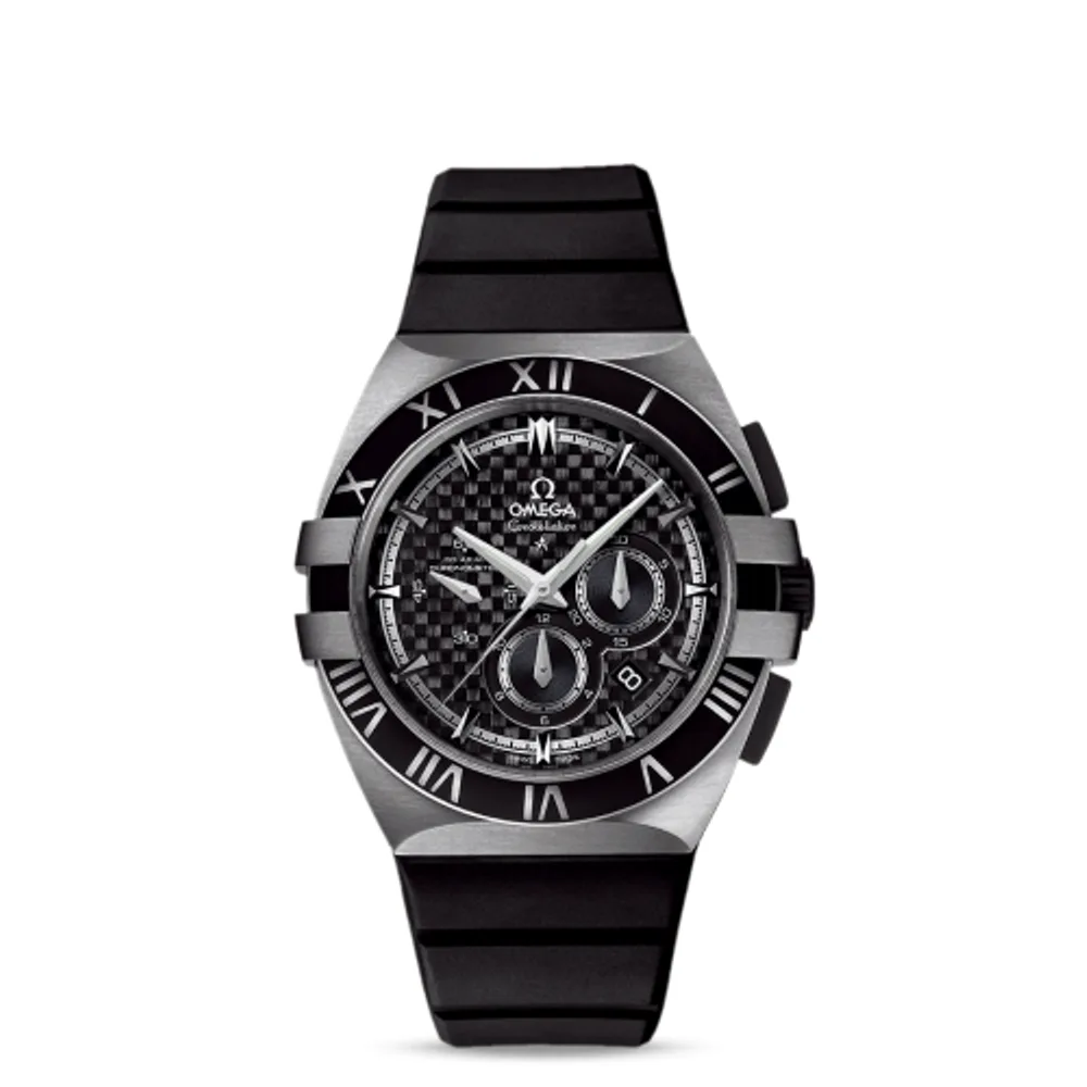 Omega Constellation Co-Axial 41 Chronograph Double Eagle Titanium / Carbon / Rubber