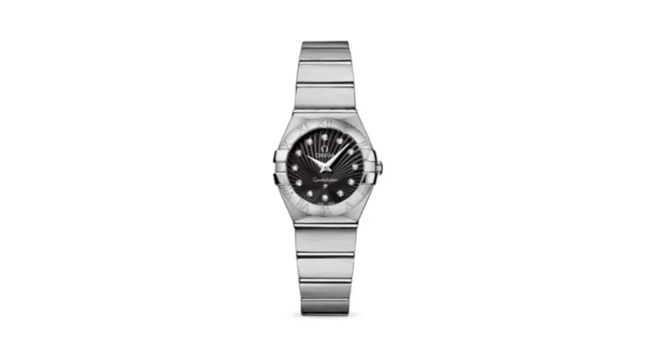 Omega Constellation Quartz 24 Brushed Stainless Steel / Black Supernova