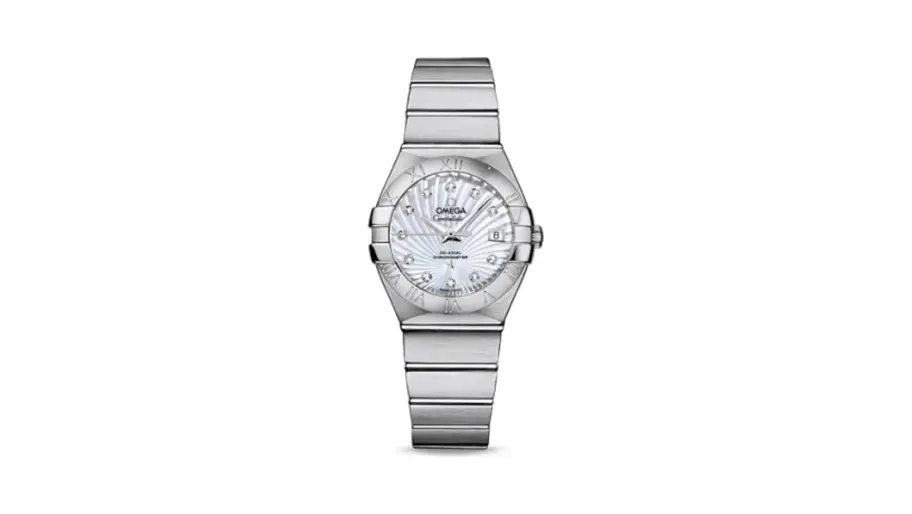 Omega Constellation Co-Axial 27 Brushed Stainless Steel / MOP Supernova