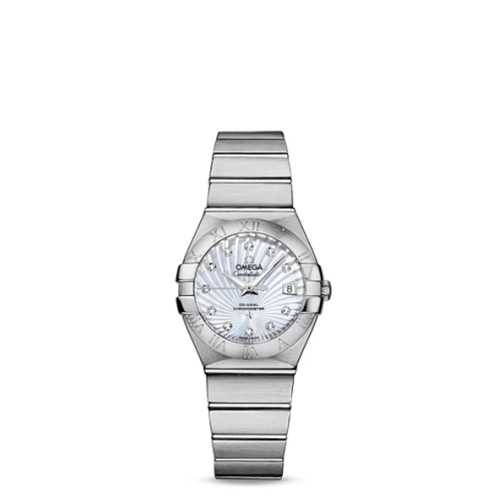 Omega Constellation Co-Axial 27 Brushed Stainless Steel / MOP Supernova