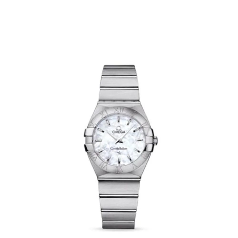 Omega Constellation Quartz 27 Brushed Stainless Steel / MOP