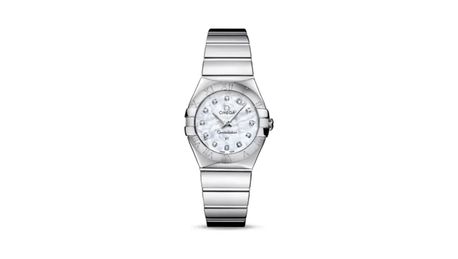 Omega Constellation Quartz 27 Polished Stainless Steel / MOP