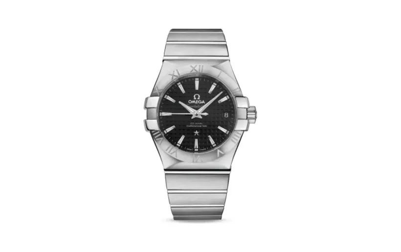 Omega Constellation Co-Axial 35 Stainless Steel / Black Clous de Paris