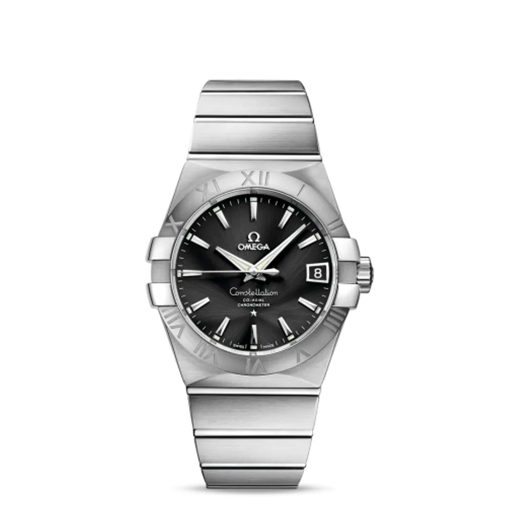 Omega Constellation Co-Axial 38 Stainless Steel / Black
