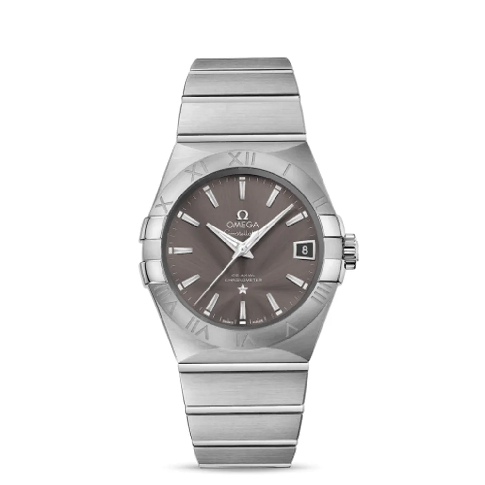Omega Constellation Co-Axial 38 Stainless Steel / Grey