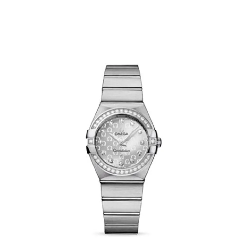Omega Constellation Quartz 27 Brushed Stainless Steel / Diamond / Silver Omega