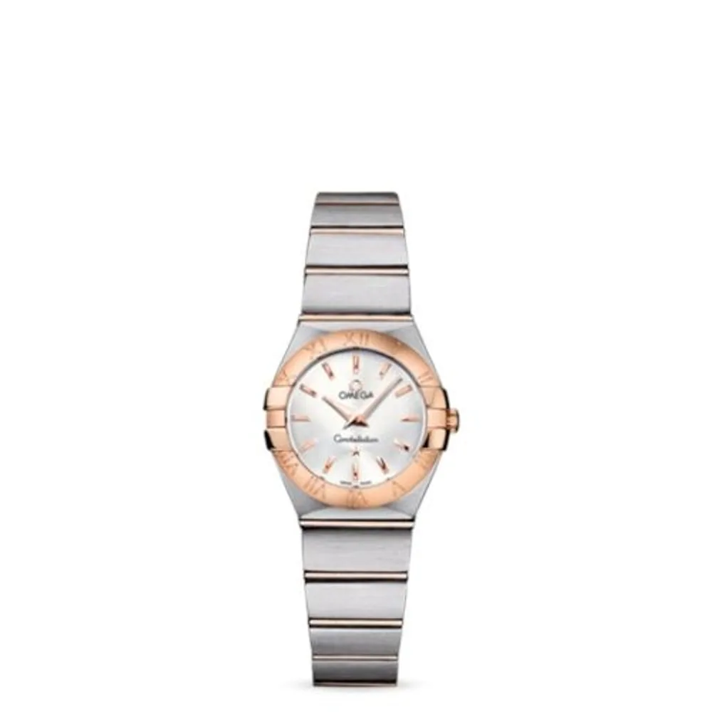 Omega Constellation Quartz 24 Brushed Stainless Steel / Red Gold / Silver