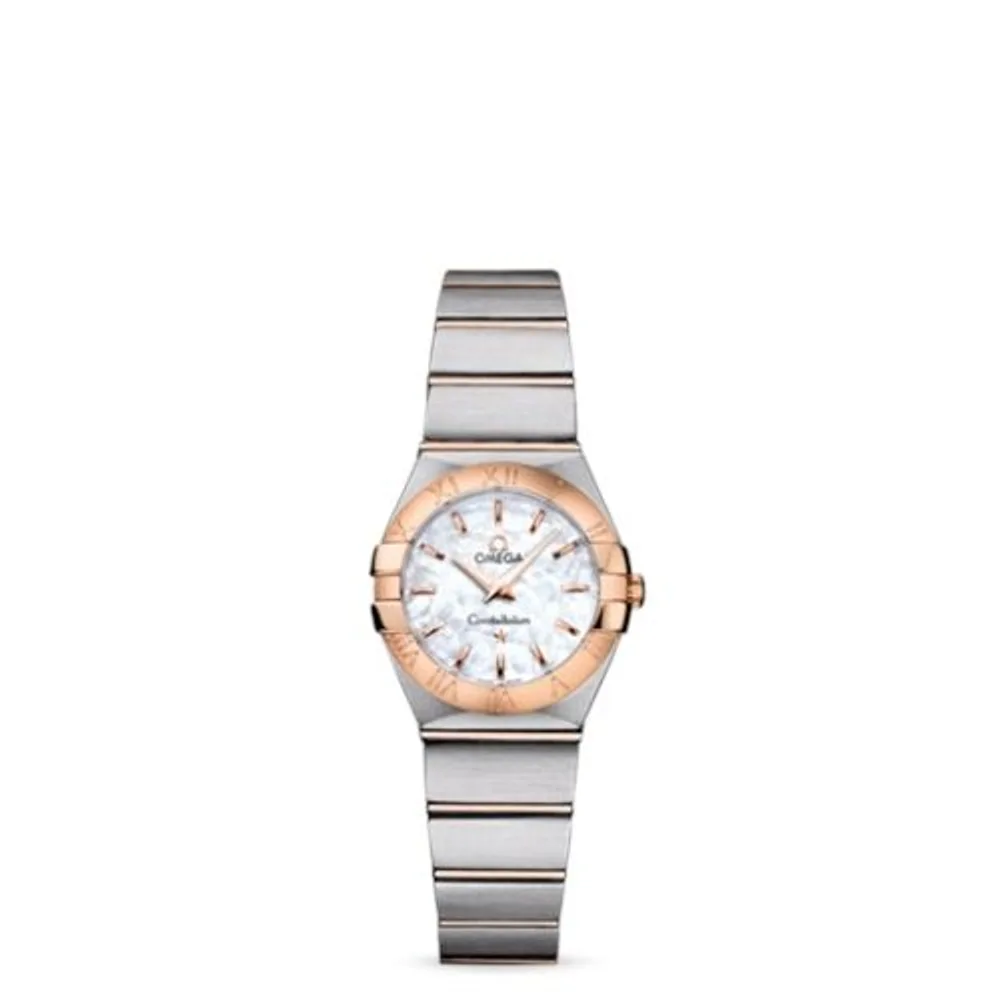 Omega Constellation Quartz 24 Brushed Stainless Steel / Red Gold / MOP