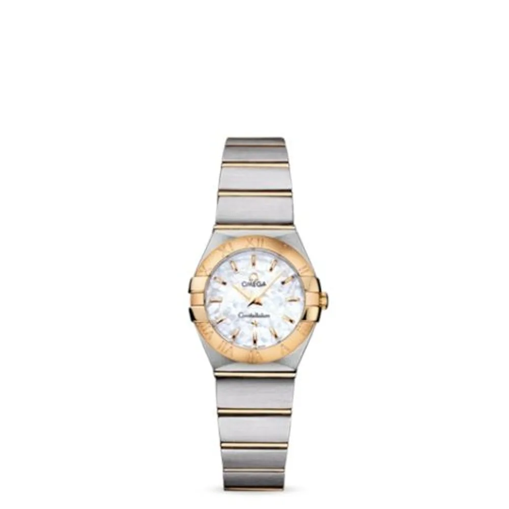 Omega Constellation Quartz 24 Brushed Stainless Steel / Yellow Gold / MOP