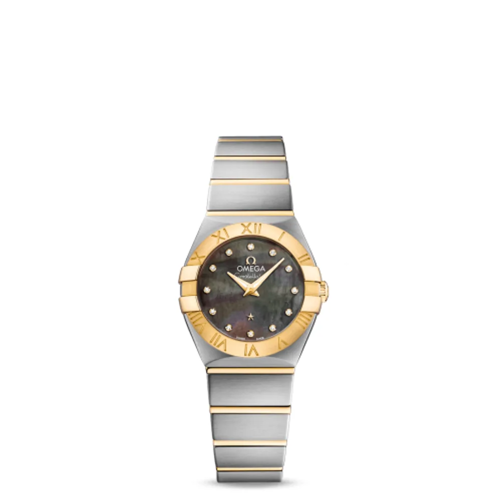 Omega Constellation Quartz 24 Stainless Steel / Yellow Gold / Grey MOP