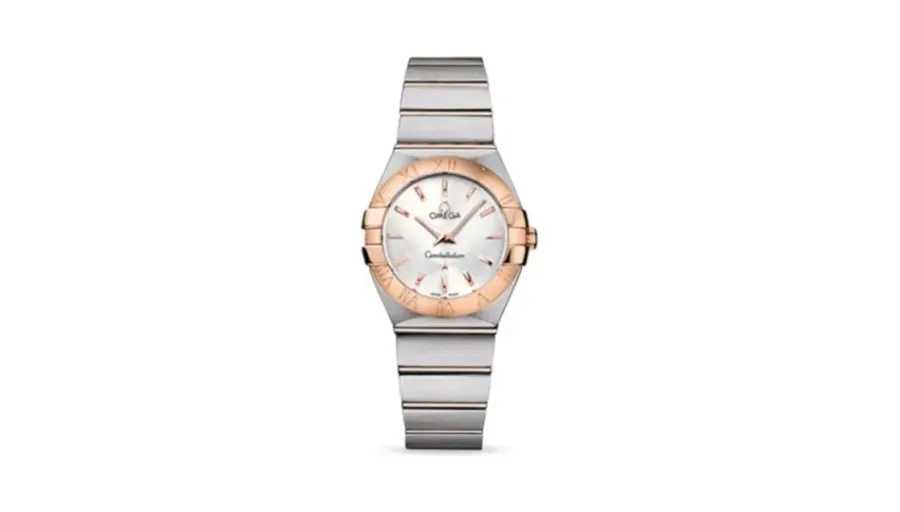 Omega Constellation Quartz 27 Brushed Stainless Steel / Red Gold / Silver