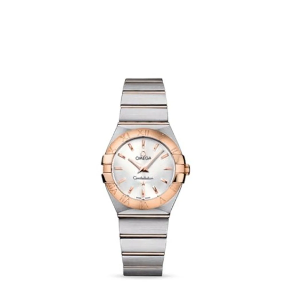 Omega Constellation Quartz 27 Brushed Stainless Steel / Red Gold / Silver