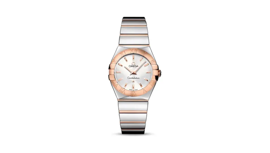 Omega Constellation Quartz 27 Polished Stainless Steel / Red Gold / Silver