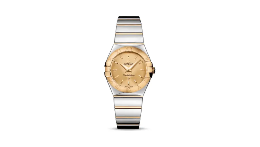 Omega Constellation Quartz 27 Polished Stainless Steel / Yellow Gold / Champagne