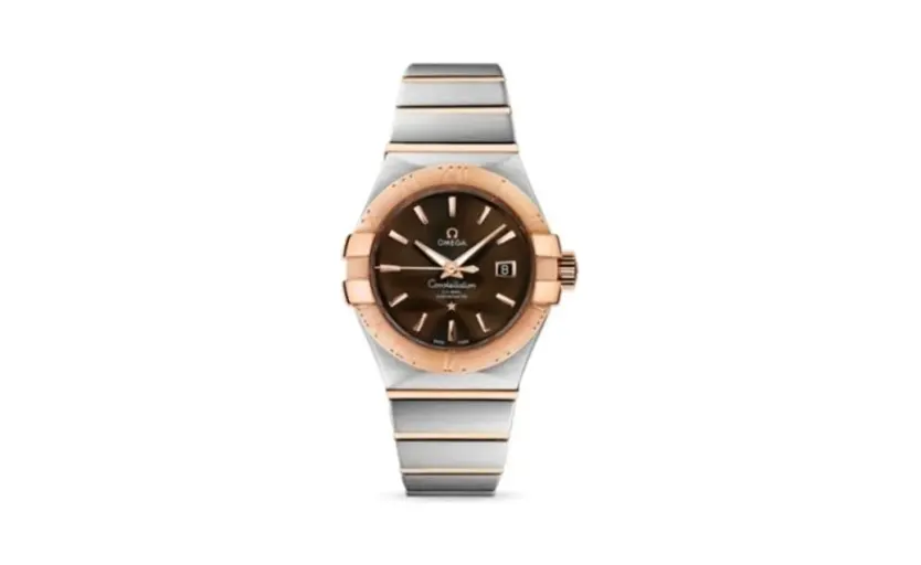 Omega Constellation Co-Axial 31 Stainless Steel / Red Gold / Brown