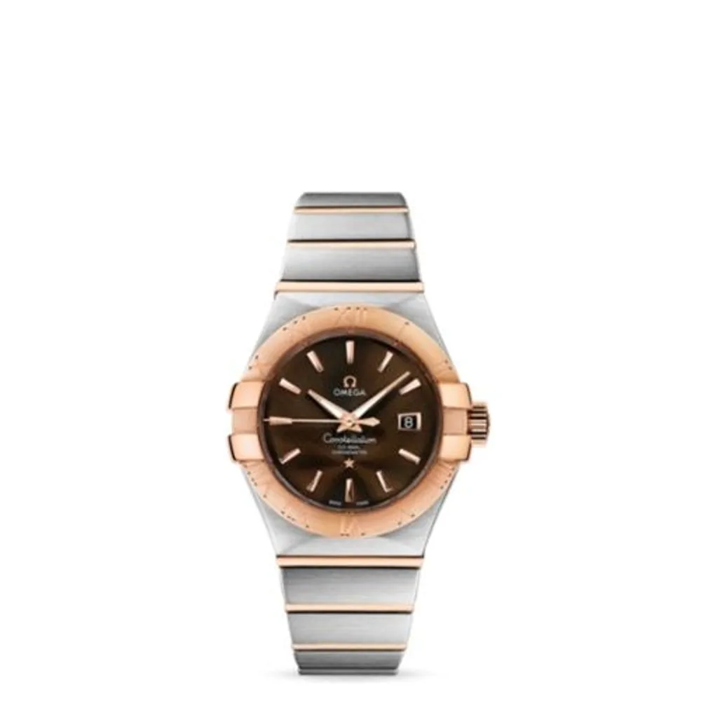Omega Constellation Co-Axial 31 Stainless Steel / Red Gold / Brown