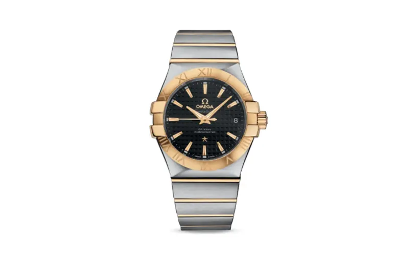 Omega Constellation Co-Axial 35 Stainless Steel / Yellow Gold / Black