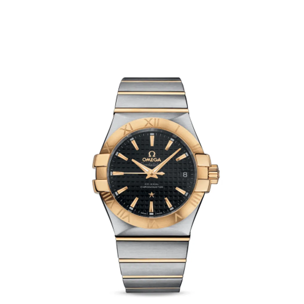 Omega Constellation Co-Axial 35 Stainless Steel / Yellow Gold / Black