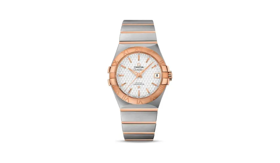 Omega Constellation Co-Axial 35 Stainless Steel / Red Gold / Lozenge Silver