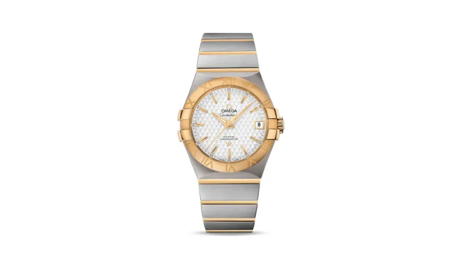 Omega Constellation Co-Axial 35 Stainless Steel / Yellow Gold / Lozenge Silver