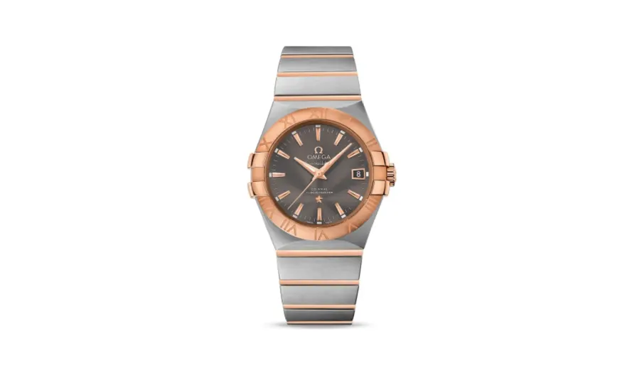 Omega Constellation Co-Axial 35 Stainless Steel / Red Gold / Grey