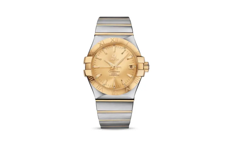 Omega Constellation Co-Axial 35 Stainless Steel / Yellow Gold / Champagne