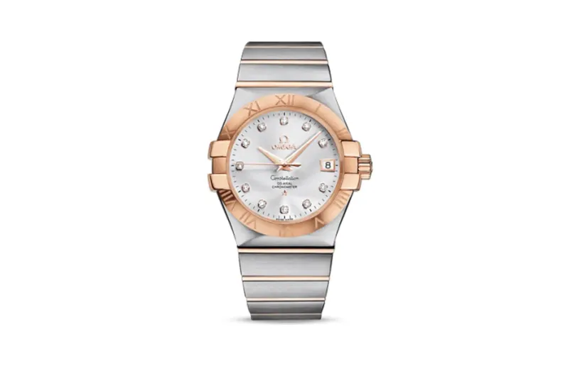 Omega Constellation Co-Axial 35 Stainless Steel / Red Gold / Silver