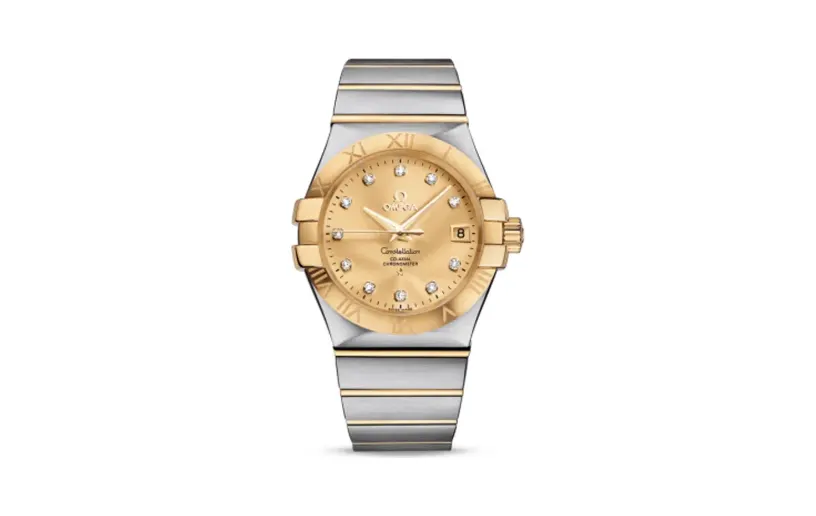 Omega Constellation Co-Axial 35 Stainless Steel / Yellow Gold / Champagne