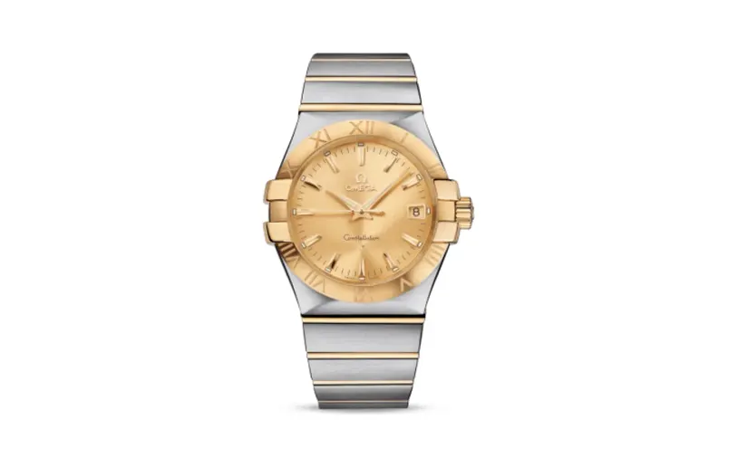 Omega Constellation Quartz 35 Stainless Steel / Yellow Gold / Champagne