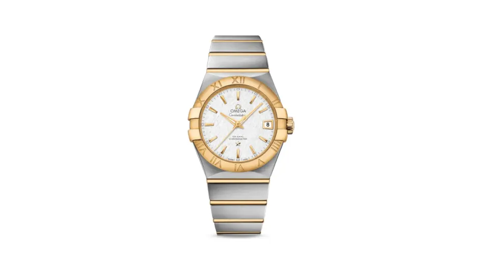 Omega Constellation Co-Axial 38 Stainless Steel / Yellow Gold / Silver Slik