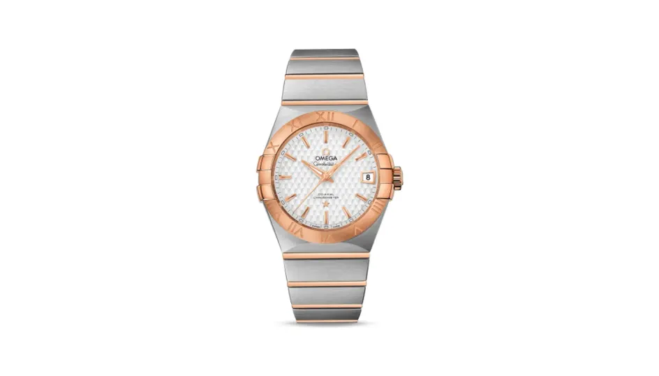 Omega Constellation Co-Axial 38 Stainless Steel / Red Gold / Silver Lozenge