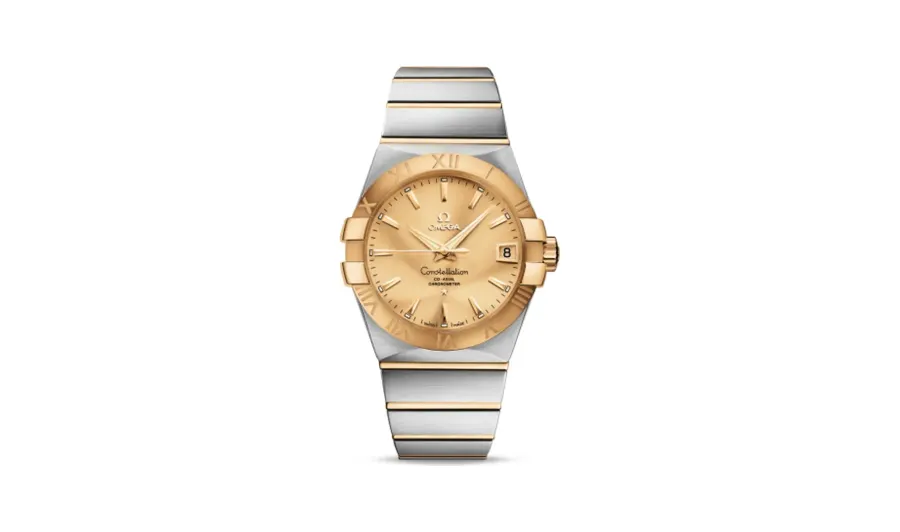 Omega Constellation Co-Axial 38 Stainless Steel / Yellow Gold / Champagne