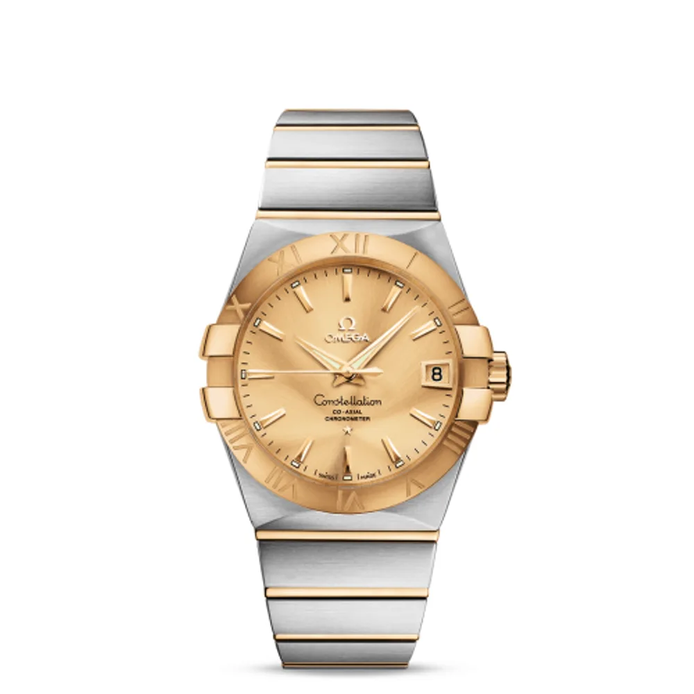 Omega Constellation Co-Axial 38 Stainless Steel / Yellow Gold / Champagne
