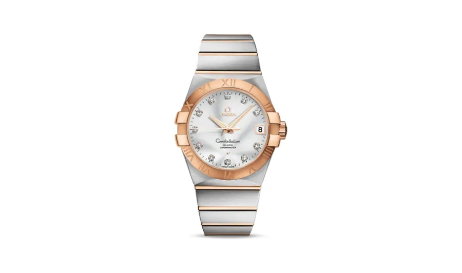 Omega Constellation Co-Axial 38 Stainless Steel / Red Gold / Silver
