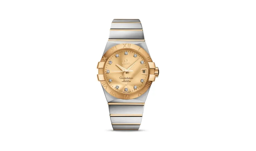 Omega Constellation Co-Axial 38 Stainless Steel / Yellow Gold / Champagne